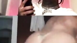 LATINA PUTS ON A SHOW WITH A DILDO ON RAPPER GOLD GAD INSTAGRAM LIVE