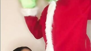 How The Grinch stole Ebony Babe Creamy Pussy