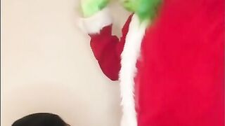 How The Grinch stole Ebony Babe Creamy Pussy