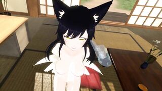 Ahri From League of Legends Gives Blowjob in Hentai VR