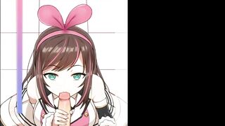 Kizuna AI Gets A Load On Her Face(uncensored)