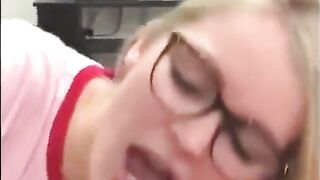 lesbian licking – best oral sex he's ever had from dirty nerd