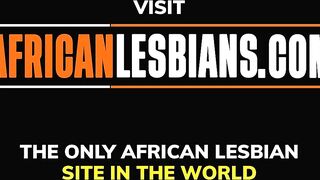 Real african lesbian couple makeout and pussy eating