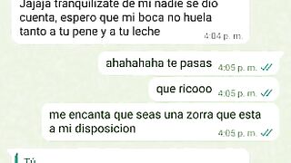 Mensajes de Whatsapp engaño a mi Novia en una Fiesta