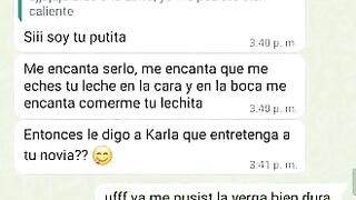 Mensajes de Whatsapp engaño a mi Novia en una Fiesta