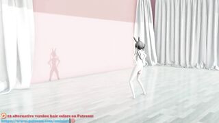 MMD lo chan, shake it - hentai mmd dance, playboy costume, blue hair edit, smixix