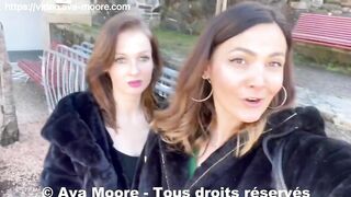 Ava Moore - Baise lesbienne avec Jade Latour dans un télécabine filmée par un inconnu - VLOG X