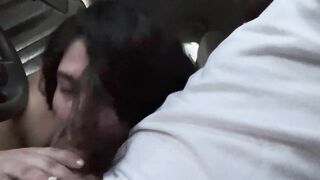 Tinder slut blows me in a hotel parking lot