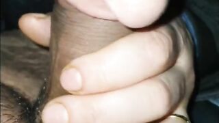 Step mom mouth full of cum sucking step son dick in the car