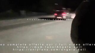 Angela Doll - DEVANT TOUTES LES VOITURES QUI PASSENT je me fais éclater la chatte + faciale