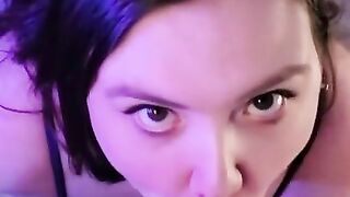 Hot MILF gives you sloppy blowjob LinkInBio @devonmizzie