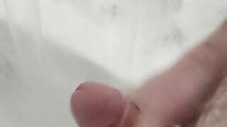 Shower masturbation. Jerk off till cum