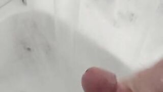 Shower masturbation. Jerk off till cum