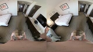 VR 3D POV Rebel Rhyder blow job with a facial