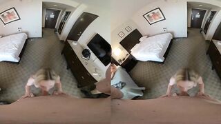 VR 3D POV Rebel Rhyder blow job with a facial