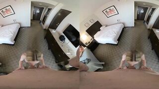 VR 3D POV Rebel Rhyder blow job with a facial