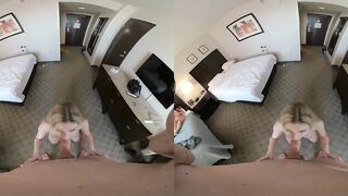 VR 3D POV Rebel Rhyder blow job with a facial