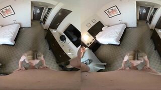 VR 3D POV Rebel Rhyder blow job with a facial