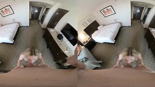 VR 3D POV Rebel Rhyder blow job with a facial