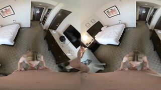 VR 3D POV Rebel Rhyder blow job with a facial