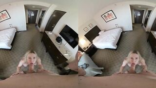 VR 3D POV Rebel Rhyder blow job with a facial