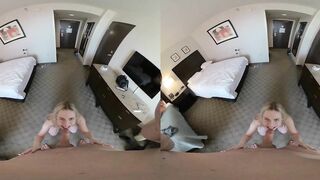 VR 3D POV Rebel Rhyder blow job with a facial