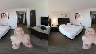 VR 3D POV Rebel Rhyder blow job with a facial