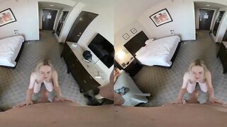 VR 3D POV Rebel Rhyder blow job with a facial