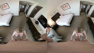 VR 3D POV Rebel Rhyder blow job with a facial