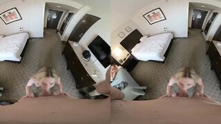 VR 3D POV Rebel Rhyder blow job with a facial