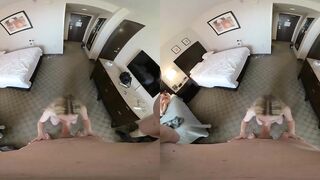 VR 3D POV Rebel Rhyder blow job with a facial