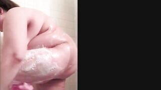 Soapy BBW showers