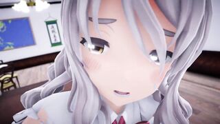 I had Paula serve me in the office POV - Sex MMD