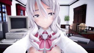 I had Paula serve me in the office POV - Sex MMD