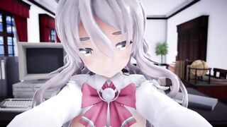 I had Paula serve me in the office POV - Sex MMD