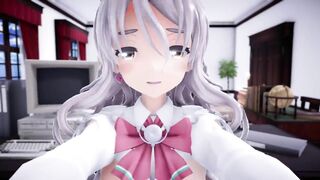 I had Paula serve me in the office POV - Sex MMD