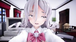 I had Paula serve me in the office POV - Sex MMD