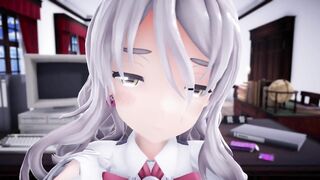 I had Paula serve me in the office POV - Sex MMD