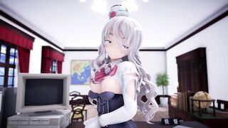 I had Paula serve me in the office POV - Sex MMD