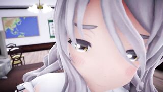 I had Paula serve me in the office POV - Sex MMD