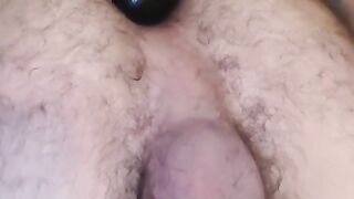 Fuck my ass and self facial cum