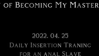 Daily Insertion Training for An Anal Slave