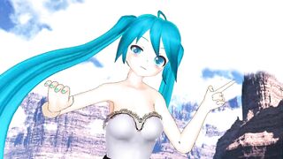 【MMD】No Life Queen [HC type Miku dress]【R-18】