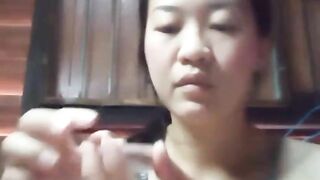 Asian girl at home alone horny