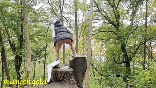 My new piss compilation outdoor..long labia pussy have to piss