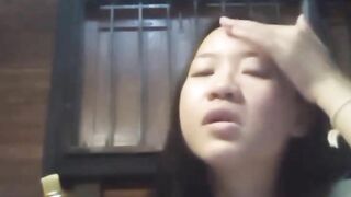 Asian girl at home alone and bored masturbates 13