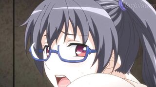 Anime Hentai Nerdy Girl with Glasses Asks You to Fuck Her in Doggystyle