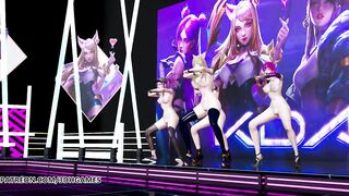 [MMD] Twice - More & More Nude Kpop Dance KDA Ahri Akali Kaisa Evelynn