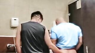 Sucking A Tasty Cock To A Sportsman In The Bathrooms Of The Restaurant #Cruising #Public