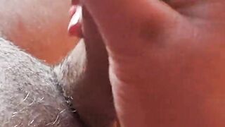 Cheating wife gives a dirty daddy a handjob